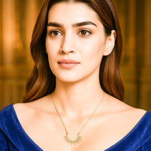 Load image into Gallery viewer, 18 K Gold Plated Starry Clavicle Silver Necklace
