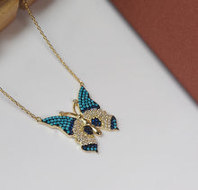 Load image into Gallery viewer, Milano Butterfly Pendant Silver Necklace