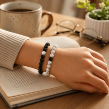 Load image into Gallery viewer, Black_Obsidian_White_Howlite
