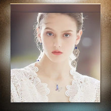 Load image into Gallery viewer, Colorful Butterfly Swarovski Crystal Silver Necklace