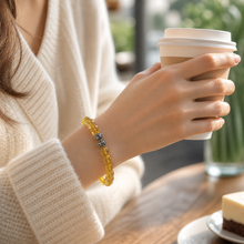 Load image into Gallery viewer, Citrin_Super_Stone_Round_Bracelet_001