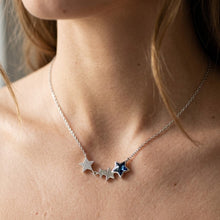 Load image into Gallery viewer, Dazzling Star Crystal Silver Necklace