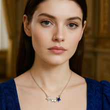 Load image into Gallery viewer, Dazzling Star Swarovski Crystal Silver Necklace