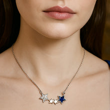 Load image into Gallery viewer, Dazzling Star Swarovski Crystal Silver Necklace