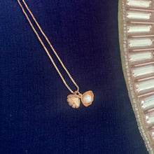 Load image into Gallery viewer, Rose Gold Oyster Pearl Pendant Silver Necklace