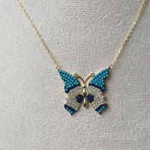 Load image into Gallery viewer, Milano Butterfly Pendant Silver Necklace