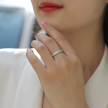 Load image into Gallery viewer, London Pure Radiance Moissanite Eternity Silver Ring