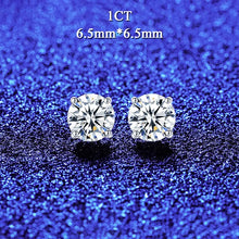 Load image into Gallery viewer, Berlin Solitaire MOISSANITE Queens Earrings

