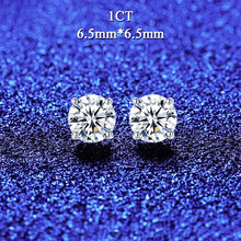 Load image into Gallery viewer, Berlin Solitaire MOISSANITE Queens Earrings