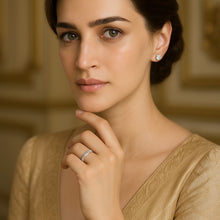 Load image into Gallery viewer, London Pure Radiance Moissanite Eternity Silver Ring