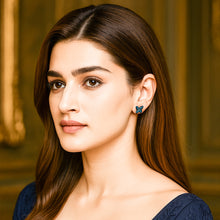 Load image into Gallery viewer, Milano Blue Butterfly Swarovski Silver Earrings