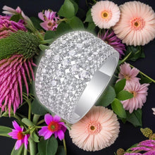 Load image into Gallery viewer, Parisian Galaxy Glow Moissanite Silver Ring