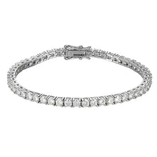 Load image into Gallery viewer, Milano MOISSANITE Square Tennis Silver Bracelet