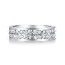 Load image into Gallery viewer, New York Eternal Spark Moissanite Silver Ring