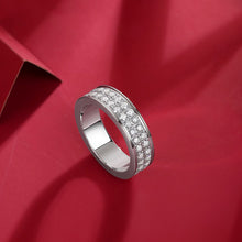 Load image into Gallery viewer, New York Eternal Spark Moissanite Silver Ring