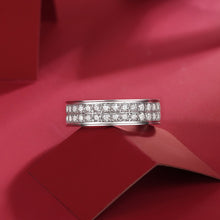 Load image into Gallery viewer, New York Eternal Spark Moissanite Silver Ring