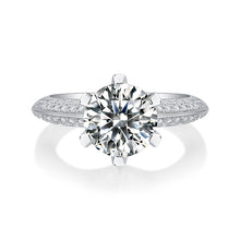 Load image into Gallery viewer, Parisian Luster Allure Moissanite Eternity Silver Ring