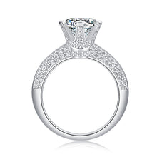 Load image into Gallery viewer, Parisian Luster Allure Moissanite Eternity Silver Ring