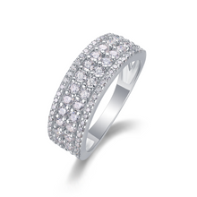 Load image into Gallery viewer, Parisian Pure Radiance Moissanite Eternity Silver Ring