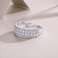 Load image into Gallery viewer, Parisian Pure Radiance Moissanite Eternity Silver Ring