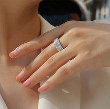 Load image into Gallery viewer, Parisian Pure Radiance Moissanite Eternity Silver Ring