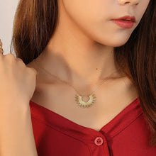 Load image into Gallery viewer, 18 K Gold Plated Starry Clavicle Silver Necklace