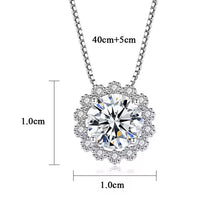 Load image into Gallery viewer, Venetian Solitaire MOISSANITE Princess Necklace