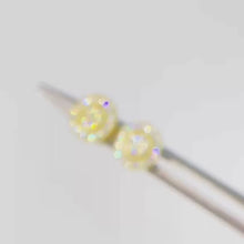 Load and play video in Gallery viewer, 18 K Gold Barcelona Iced MOISSANITE  Silver Earrings