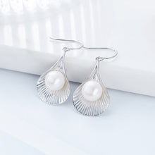 Load image into Gallery viewer, Bali Natural Pearl Dangling Silver Earrings