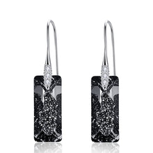 Load image into Gallery viewer, Milano Large Swarovski Crystal Silver Earrings