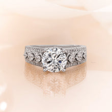 Load image into Gallery viewer, Dazzle Eternity Solitaire (2 ct) Zircon Silver Ring