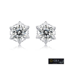 Load image into Gallery viewer, Milano Solitaire MOISSANITE Queens Earrings