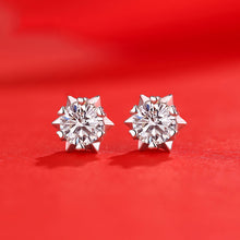 Load image into Gallery viewer, Milano Solitaire MOISSANITE Queens Earrings