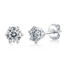 Load image into Gallery viewer, Barcelona Solitaire MOISSANITE Queens Earrings