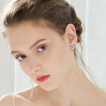Load image into Gallery viewer, Colorful Infinity Swarovski Crystal Silver Earrings
