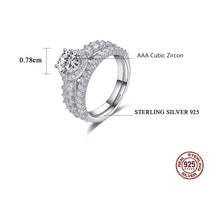Load image into Gallery viewer, Luxurious Lisbon Solitaire Zircon Silver Ring
