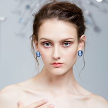 Load image into Gallery viewer, Luxurious Large Swarovski Crystal Silver Earrings