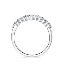 Load image into Gallery viewer, Milano Solitaire Band MOISSANITE Silver Ring

