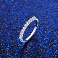 Load image into Gallery viewer, Milano Solitaire Band MOISSANITE Silver Ring