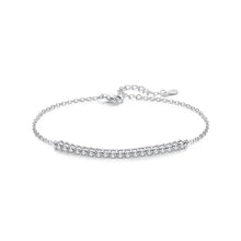 Load image into Gallery viewer, Milano MOISSANITE Adjustable Silver Bracelet