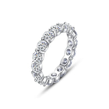 Load image into Gallery viewer, Parisian Solitaire Band MOISSANITE Silver Ring