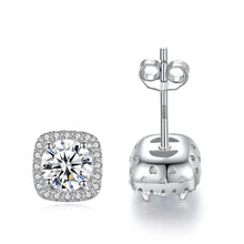 Load image into Gallery viewer, Berlin Solitaire MOISSANITE Princess Earrings