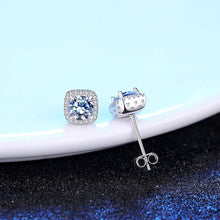 Load image into Gallery viewer, Berlin Solitaire MOISSANITE Princess Earrings

