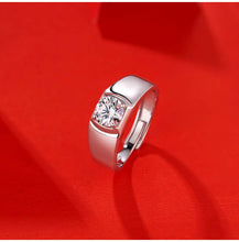 Load image into Gallery viewer, Magnifique au Dazzle MOISSANITE (2 ct) Silver Ring