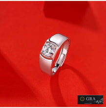 Load image into Gallery viewer, Magnifique au Dazzle MOISSANITE (2 ct) Silver Ring
