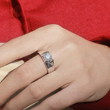 Load image into Gallery viewer, Magnifique au Dazzle MOISSANITE (2 ct) Silver Ring