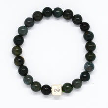 Load image into Gallery viewer, Moss_Agate_Silver_Bracelet_1