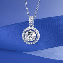 Load image into Gallery viewer, Roman Solitaire MOISSANITE ( 2 ct) Queens Necklace