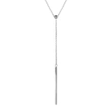 Load image into Gallery viewer, Trendy Tassel Pendant Large Silver Necklace