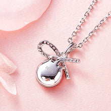 Load image into Gallery viewer, Red Circle Swarovski Crystal Pendant Silver Necklace